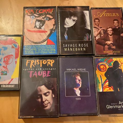 7 kassetter svensk/dansk Savage Rose mm
