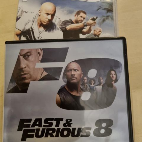 Div.  Fast and furious nr. 5 og 8