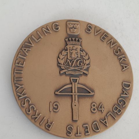 Svenska dagbladets riksskyttetävling 1984 - Medalje