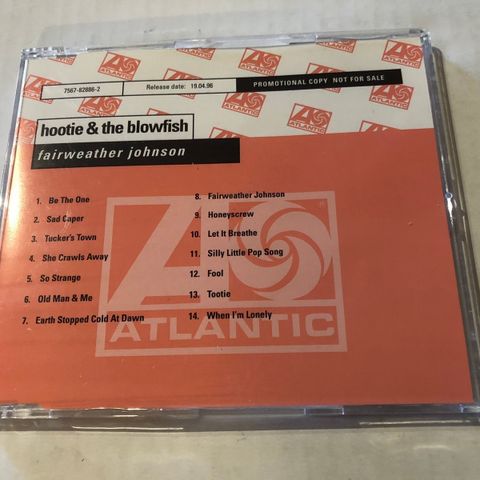 HOOTIE & THE BLOWFISH / FAIRWEATHER JOHNSON - 14 SPORS CD (PROMO)