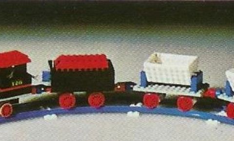 lego train 120 «Freight train with tipper trucks»