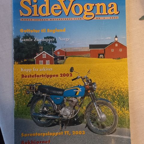 Sidevogna.Norsk veteran motorsykkel club.