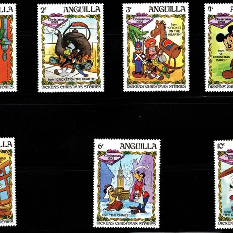 Anguilla 1983 "Dickens Christmas Stories" Disney - Frimerker- MNH - Postfrisk