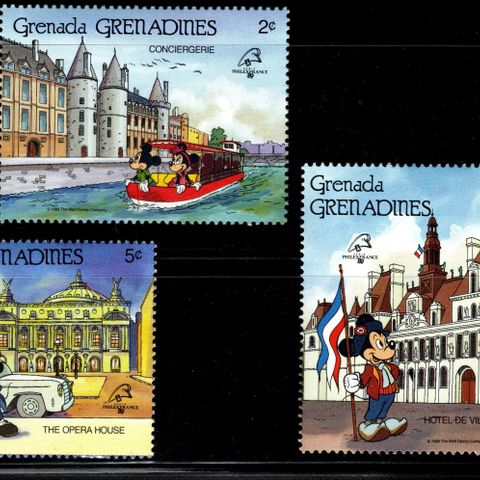 1989 Disney "PHILEXFRANCE 89" Grenada Grenadines - Postfrisk