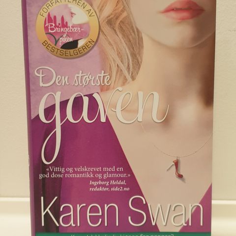 Bok"Den største gaven" av Karen Swan