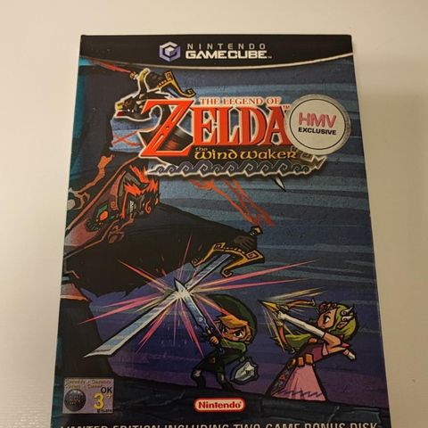 Nintendo GameCube - Zelda Wind Waker UK sleeve