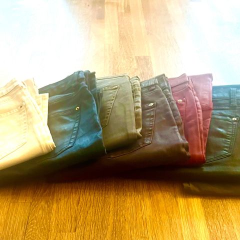 Zara Waxed Jeans - 7 Colors - EU36