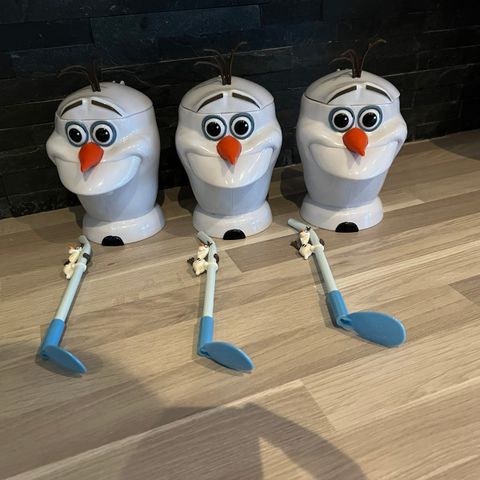 3 x Disney On Ice Frost Olaf Kopp