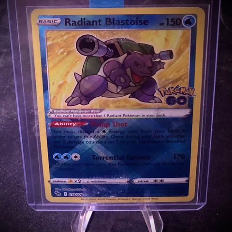 Pokemon Radiant Blastoise #18 Pack Fresh