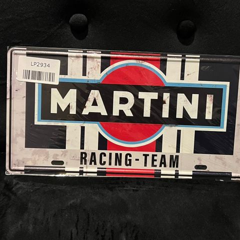 Metall Skilt Garasje - Martini Racing Team