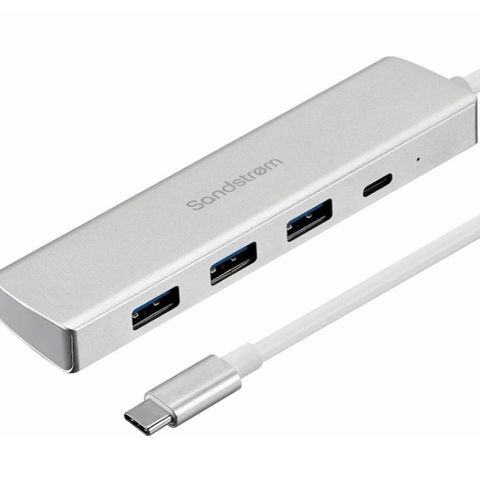 Sandstrøm USB-C 3.1 hub