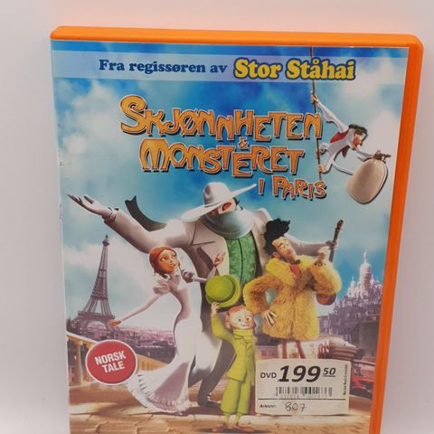 Skjønnheten & Monsteret i Paris. Dvd