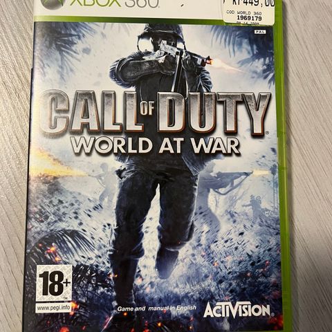 Call of Duty: World at War Xbox 360