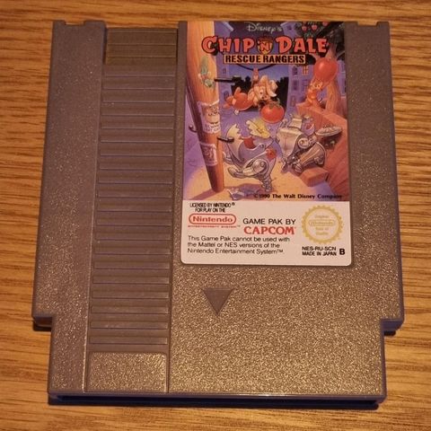 Strøken Chip'n Dale Rescue Rangers NES SCN