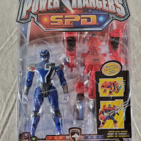 Blue Battlized Power Rangers SPD 2005 Bandai