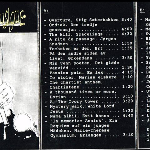 Absolute Musiques Schizofrene Festsamler - Norsk sjelden kassett