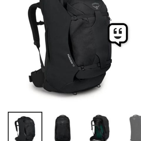 Osprey Fairview 70L i gopher green. NY!