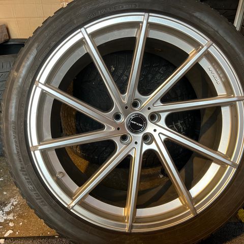 21 toms felgsett 5x112 325/30-21 10,5 tommer ET30 til BMW x5, Mercedes, Audi +++