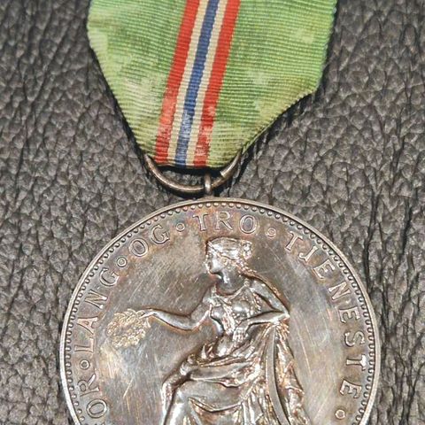 Medalje i sølv fra 1933 - Fra det kongelige selskap for Norges vel