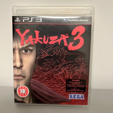 PlayStation 3: Yakuza 3 + Bonus enhanced disk