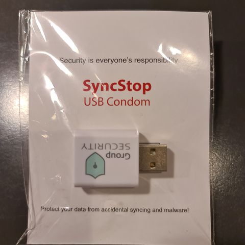 SyncStop USB Condom