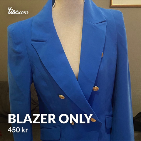 Ny blazer i en nydelig blå farge