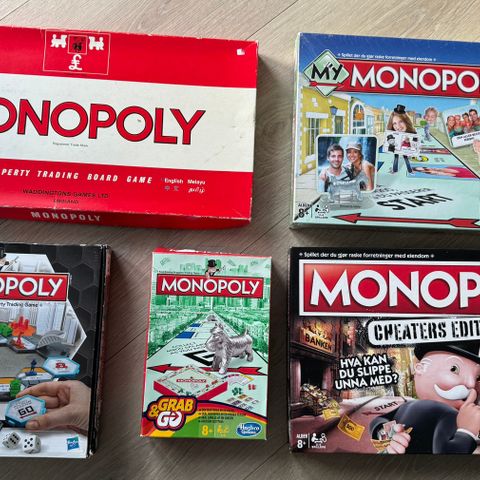 Diverse monopolspill