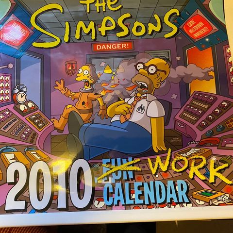 PLAKATER FRA THE SIMPSONS CALENDER 2010