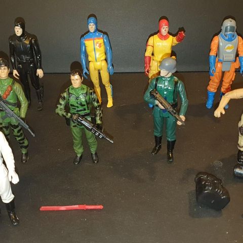 G.I.Joe figurer Hasbro.  Dykkere, Soldater.