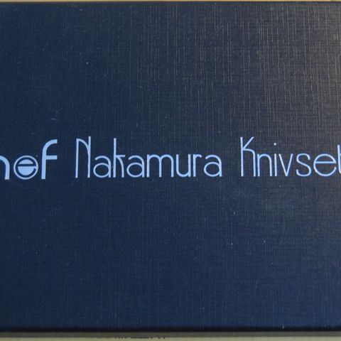 Chef Nakumara knivsett med magnet kniv blokk til salgs