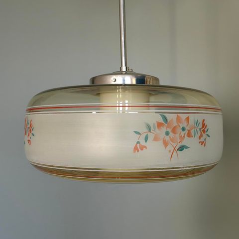 Utrolig vakker vintage LAMPE. PC Pedersen.