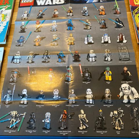 Starwars Lego plakat fra 2010 med mer