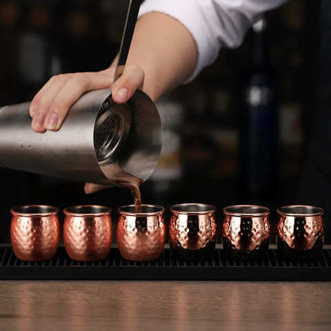 Moscow Mule shotglass 60 ml kobber 4stk