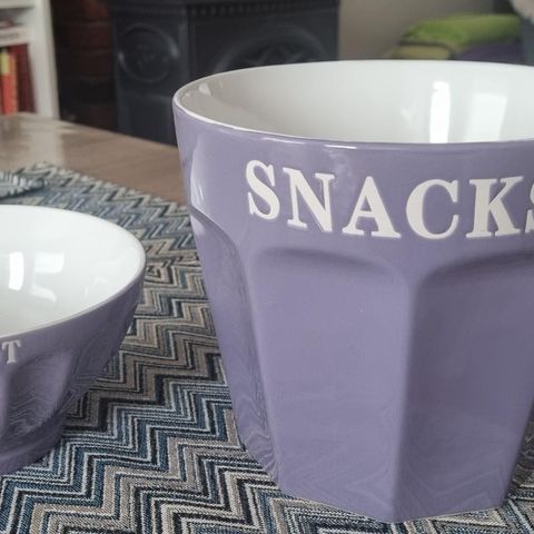 Skåler til snacks