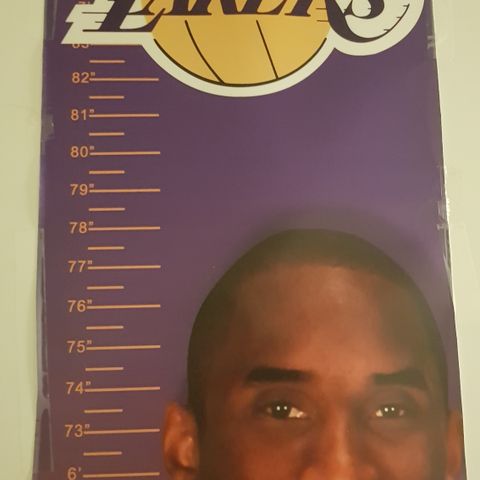 Kobe bryant høydemål plakat max 250cm i høyde