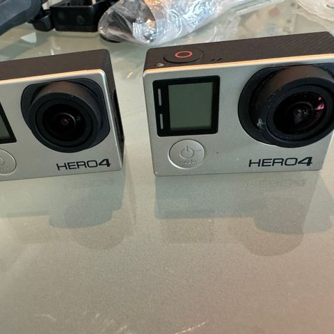 2stk GoPro Hero 4 Black Edition med mye tilbehør