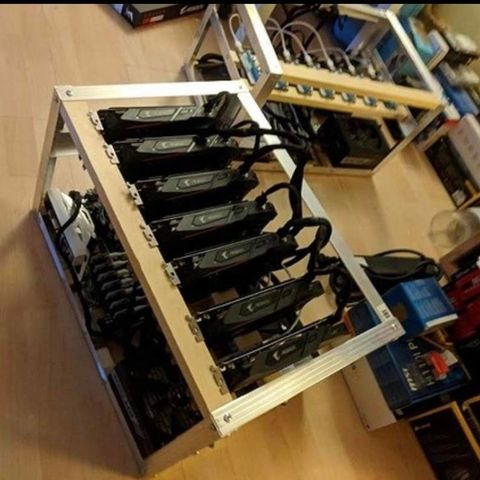 2stk rig med 7 rx580 4gb 200-220mh/s