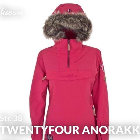 Twentyfour finse anorakk rosa