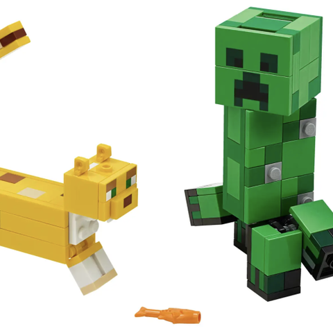 Lego Minecraft BigFig Creeper™ og ozelot 21156