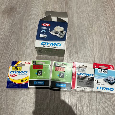 Dymo tape 5 stk.