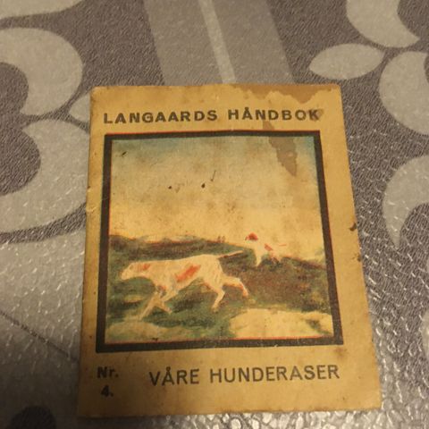 Langaards Miniatyr vintage bok om hunder