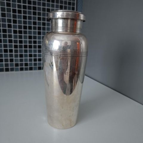 CG Hallberg cocktail shaker art deco sølvplett