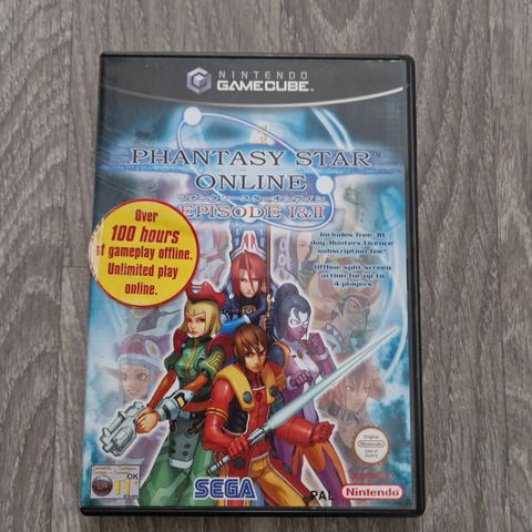 Gamecube-spill: Phantasy Star Online Episode 1 & 2