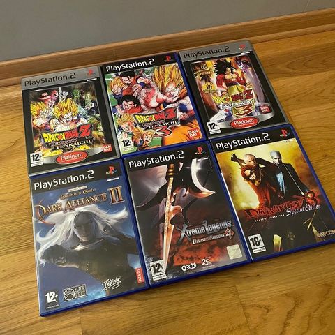 Dragon Ball Dark Alliance Xtreme Legends Devil May Cry Playstation 2 spill PS2