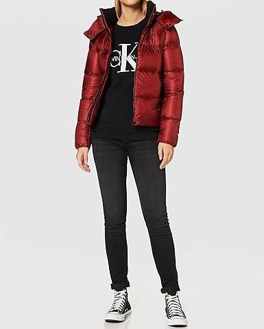 NY - Calvin Klein Jeans SHINY DOWN SHORT PUFFER JACKET