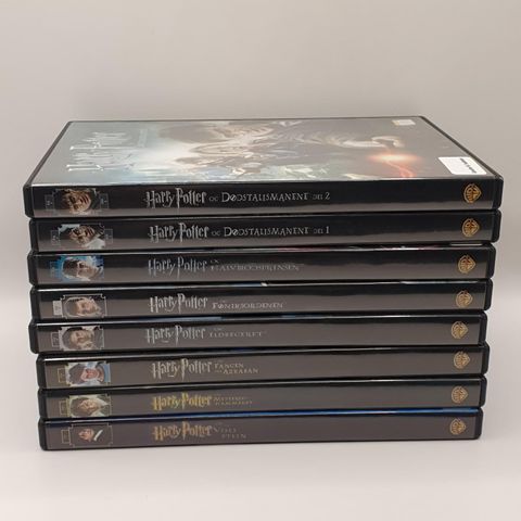 8 stk Harry Potter DVDer.