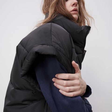 Zara oversized puffer down vest XS / S / M / L