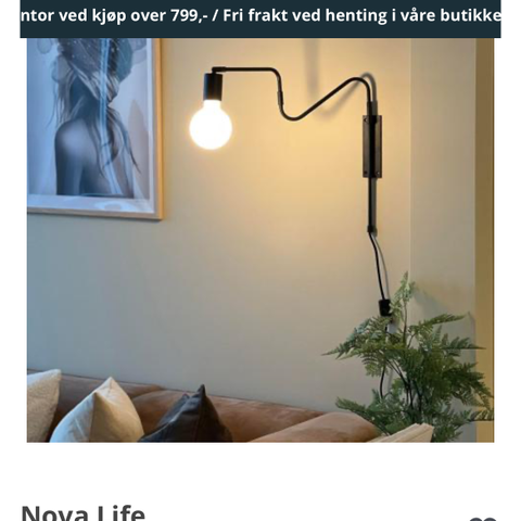 Lampe til vegg