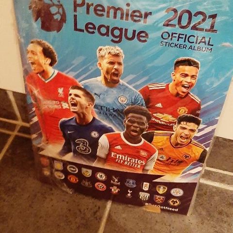 Panini Premier league 2021 - Nytt album + 100 pakker