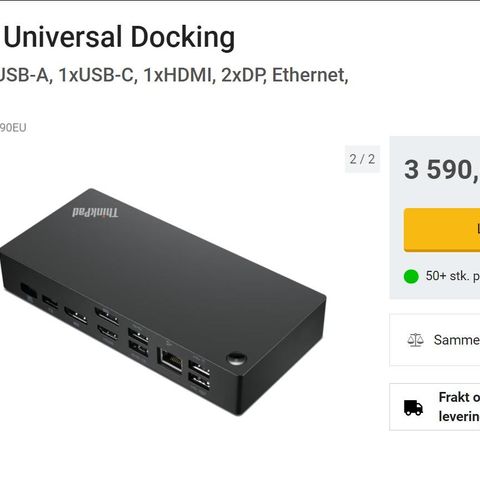 Lenovo UNIVERSAL Dockingstasjon